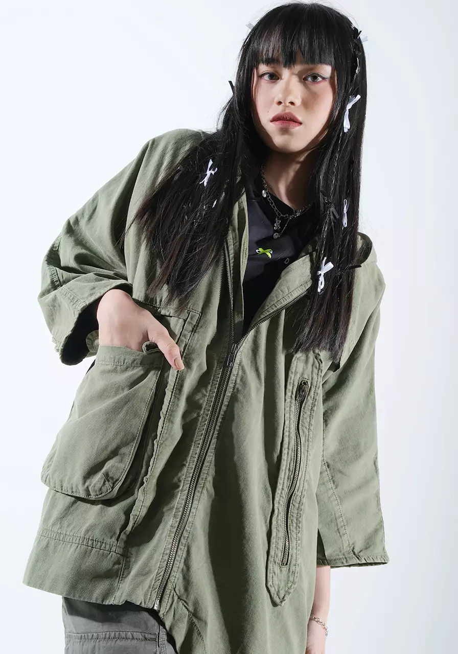 Jaket Wanita Bora Army