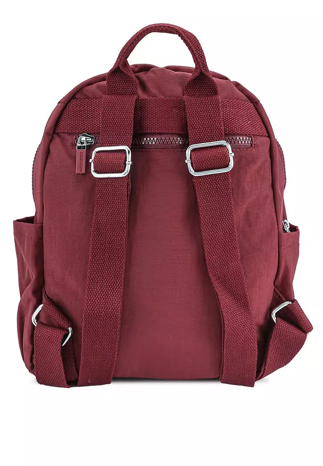 Crinkled Nylon Small Backpack