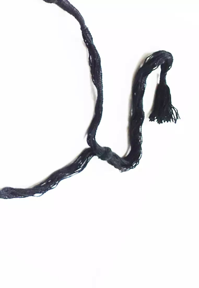 Oxidised Silver Braided Necklace