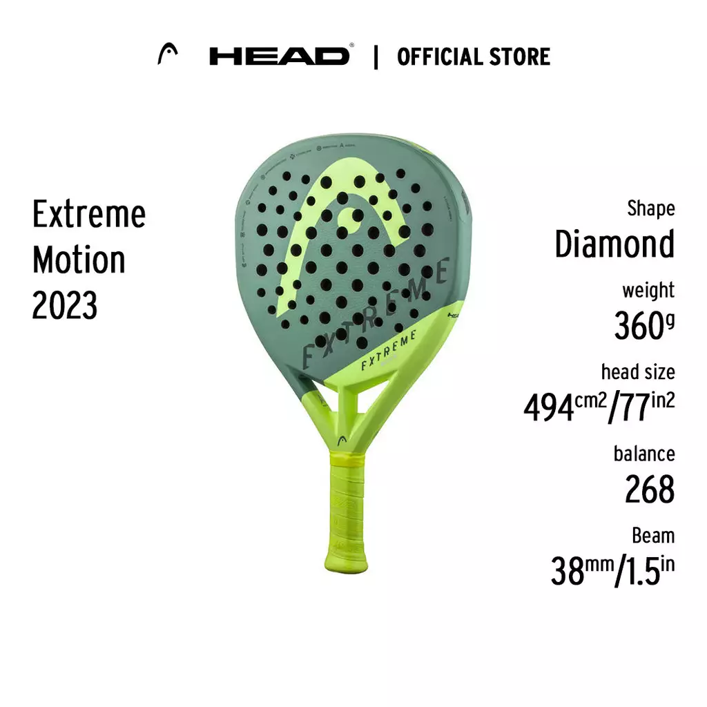 HEAD Padel Racket Extreme Motion 2023 (360G) 223023 - Raket Padel