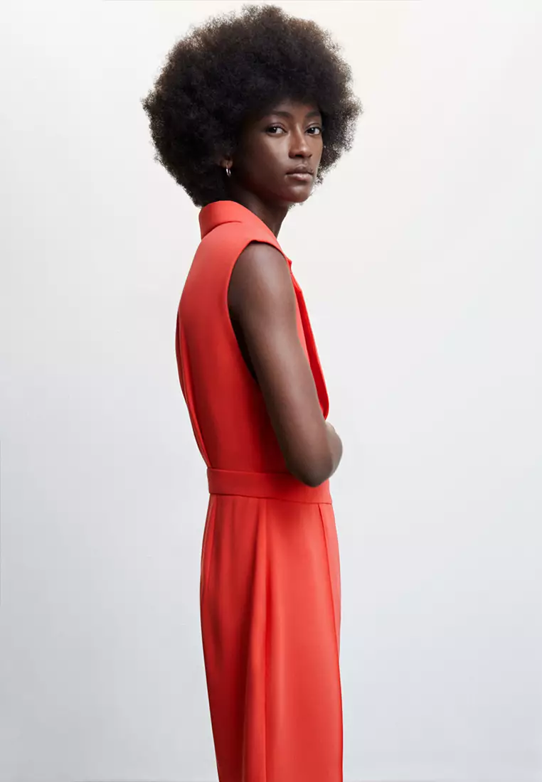 Mango wrap short jumpsuit store