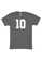 MRL Prints grey Number Shirt 10 T-Shirt Customized Jersey 5072EAAC6ABD38GS_1