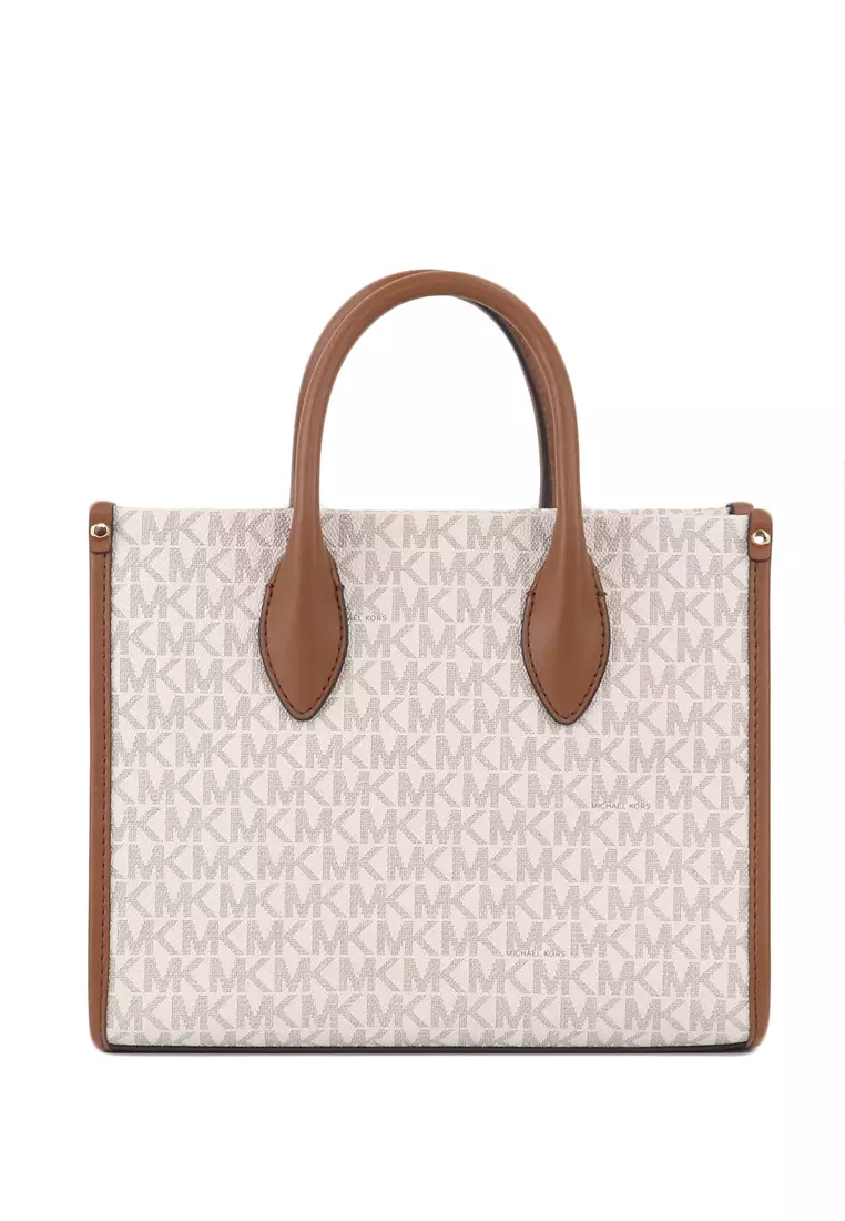 Mirella Small Logo Crossbody - Vanilla/Brown