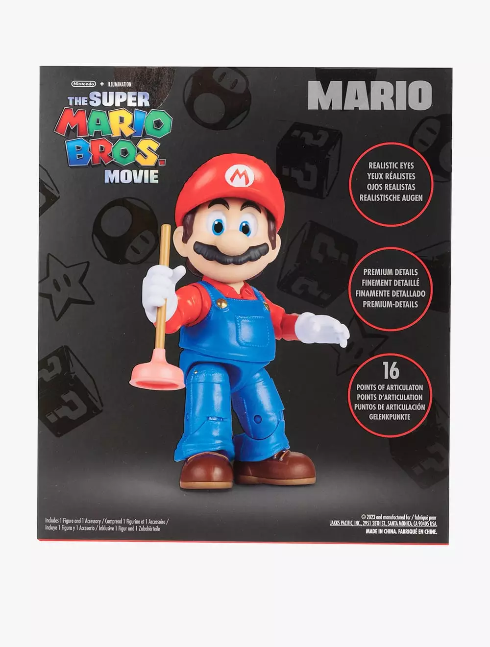 The Super Mario Bros Movie 5" Figure with Accessory – Mario - NTM41716I - multi