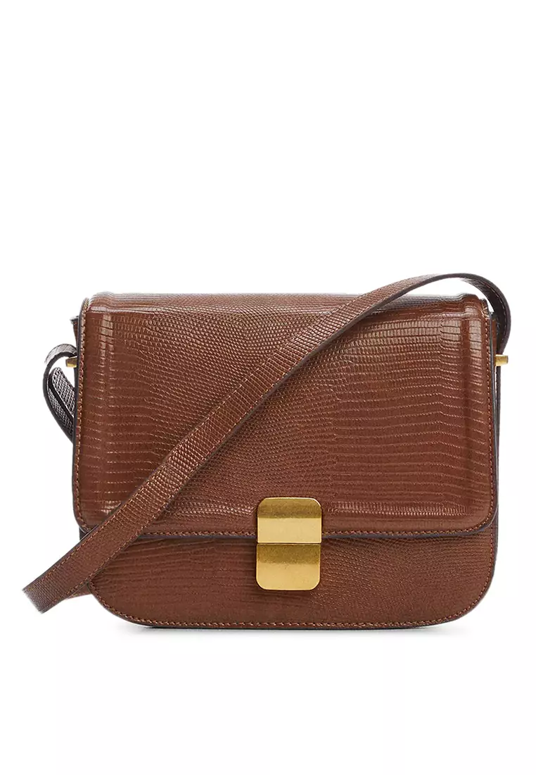 Mango croc effect cross body bag hotsell