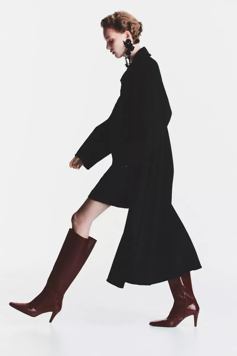 Heeled knee-high boots