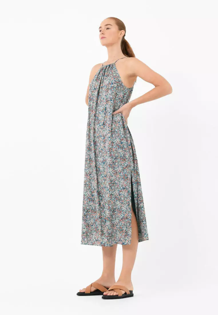 Cielo Halter Neck Printed Dress