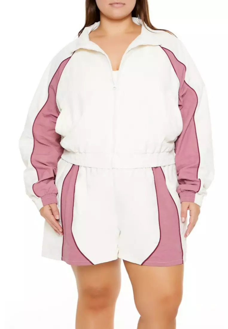 Forever 21 white windbreaker cheap