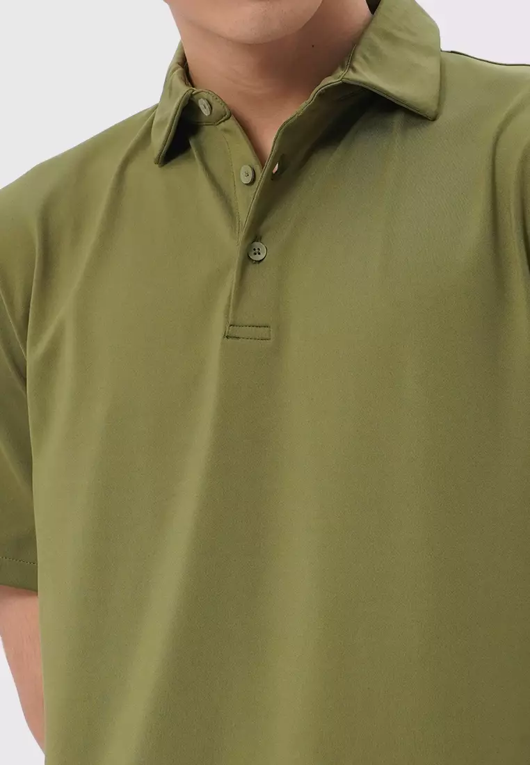Short Sleeve Buttoned Polo Shirt