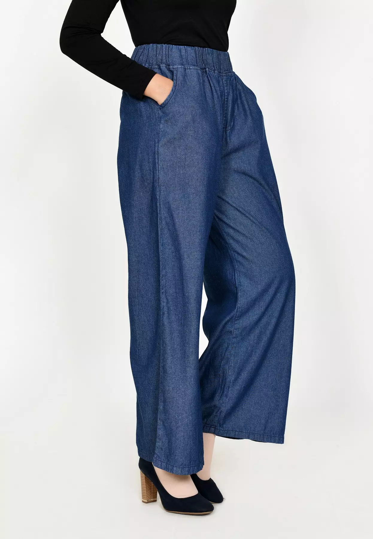 Pallazo Kelly [Panjang 102 cm - Dark Blue]