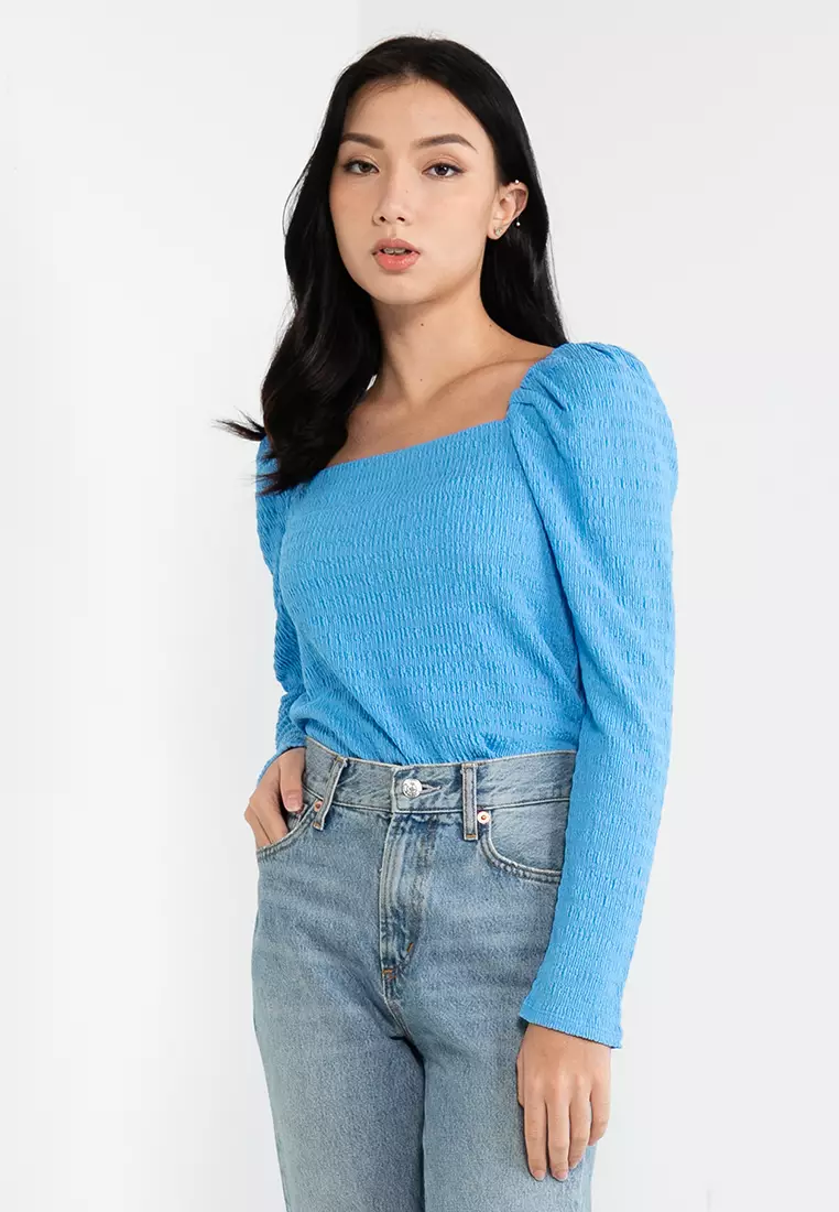 Puff sleeve hotsell top h&m
