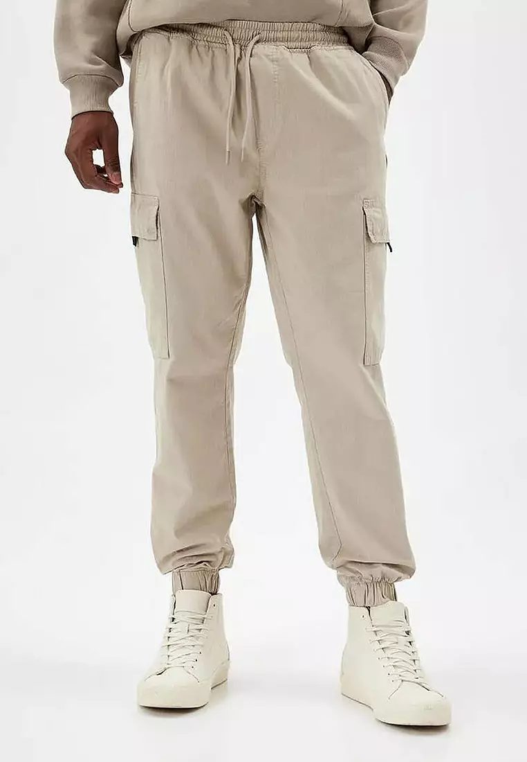 Buy KOTON Jogger Pants Cargo Pocket Detailed Lace Waist Cotton
