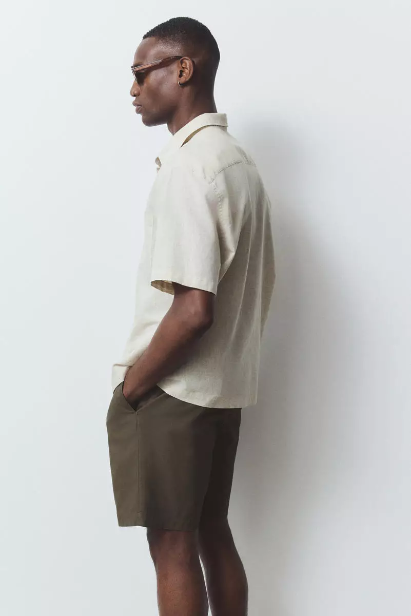 Regular Fit Canvas shorts