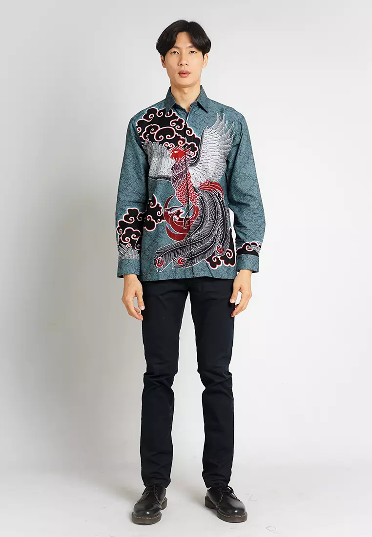 Hadinata Batik Pria Kemeja Panjang Furing Archie Ara
