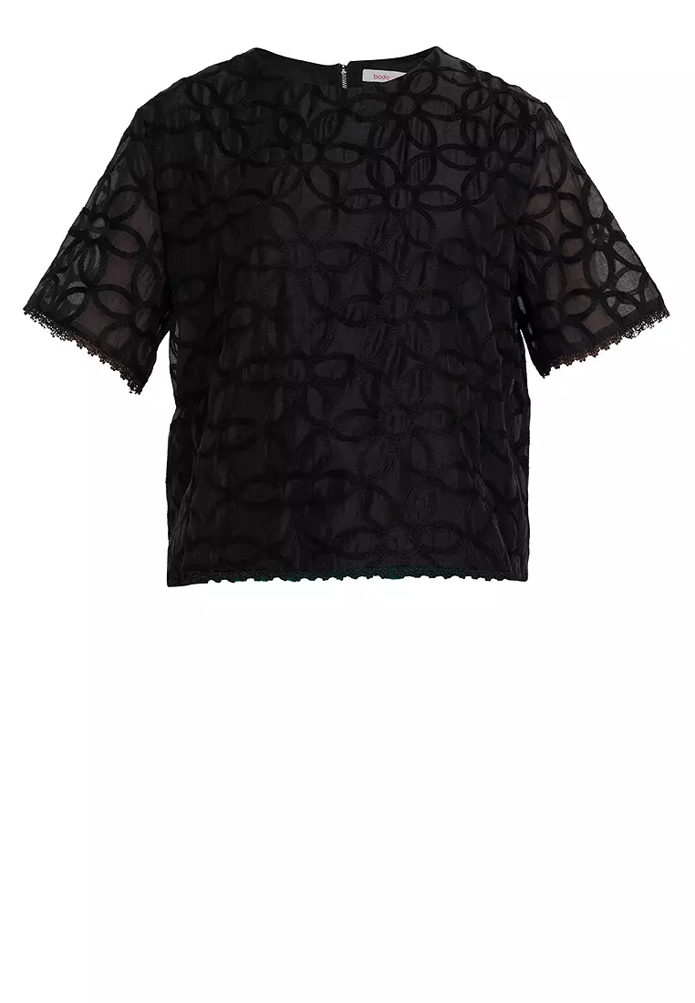 Chia Lace Waist Filipiniana Blouse