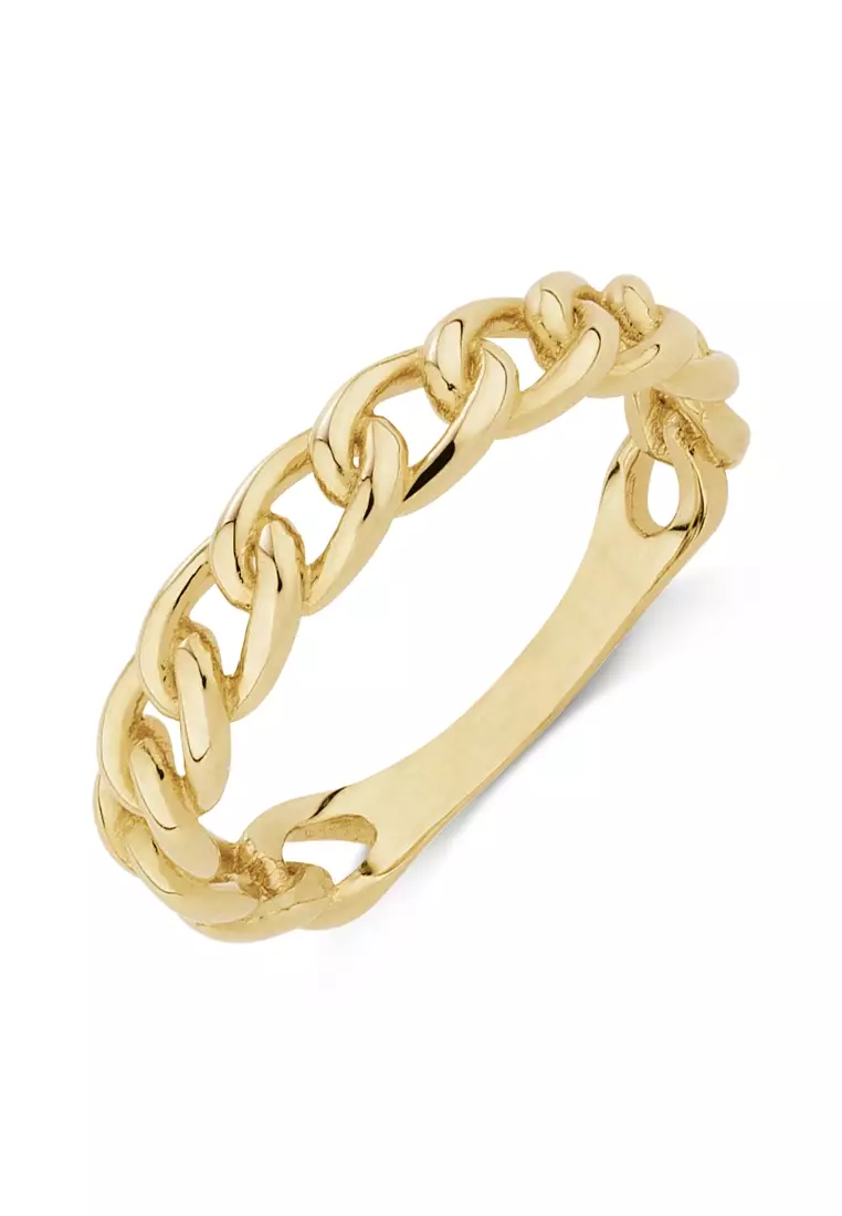 Buy Michael Hill Link Ring in 10kt Yellow Gold 2024 Online