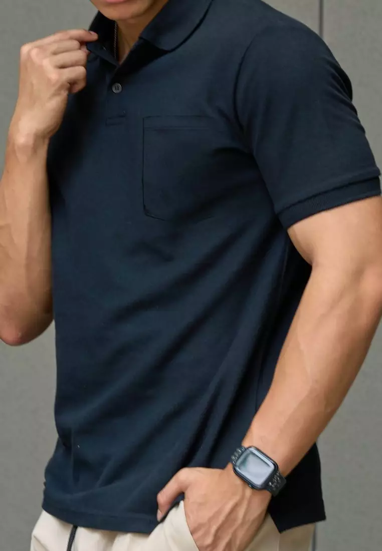 Kale MAX POCKET BLACK / Kaos Polo Pria / Kaos Pria / Kaos kerah / Polo Shirt Slim Fit