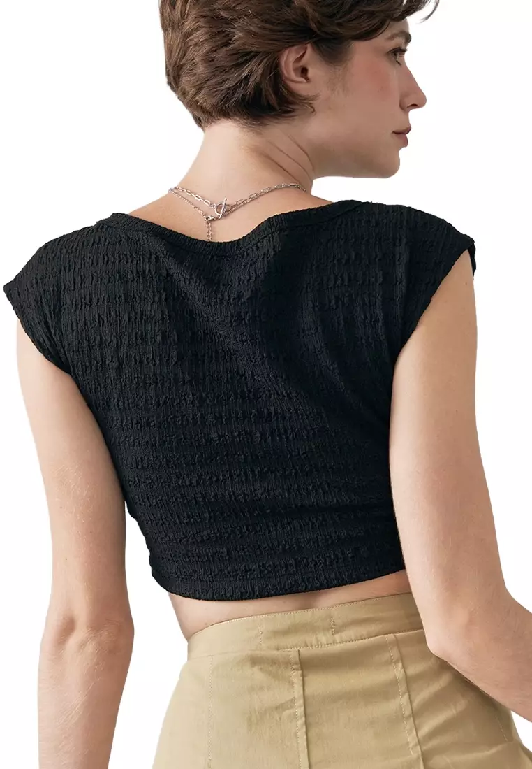 Crumpled Jersey Baby Tee