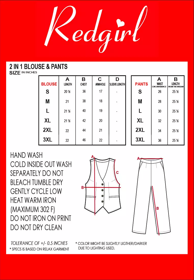 Acid Linen Sleeveless Vest Terno Pants