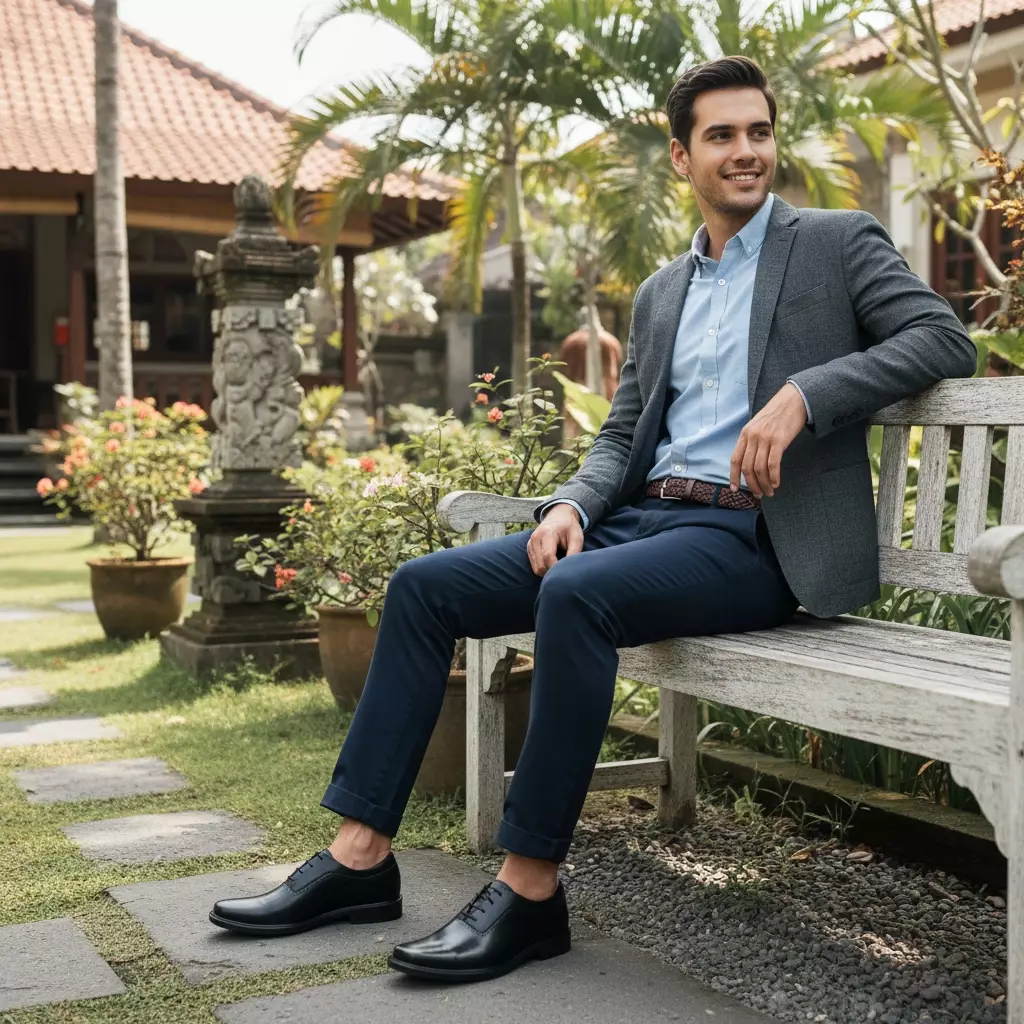 PAULMAY - Sepatu Formal Casual Pria Wina 78 Black