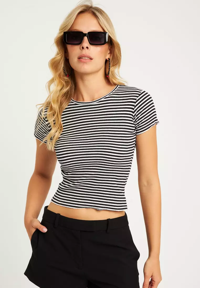 Stripe Crop Top