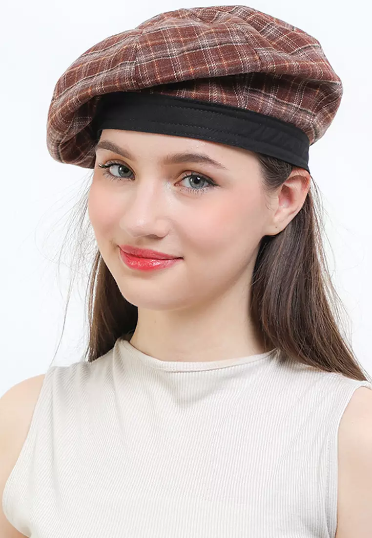 Plaid Beret