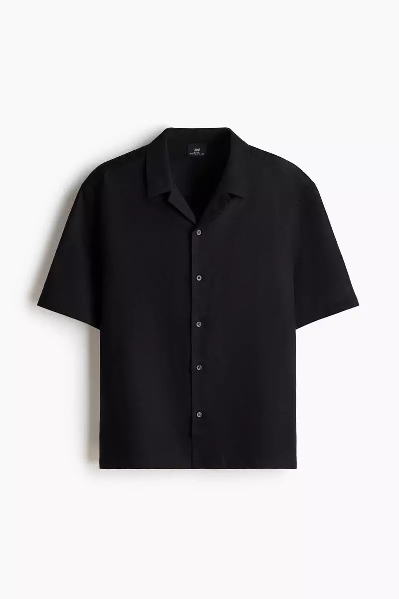 Relaxed Fit Linen-blend resort shirt