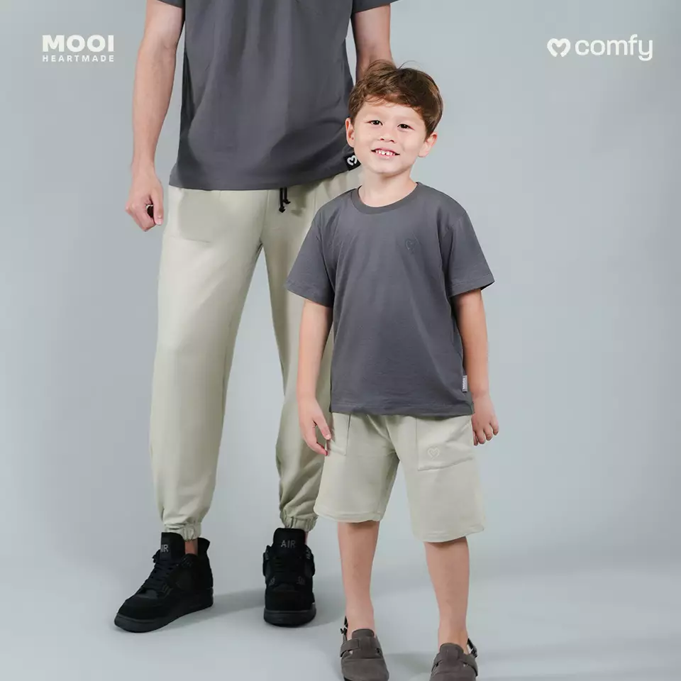 Mooi Celana Pendek Anak Comfy Short Pants Kids - Dark Grey