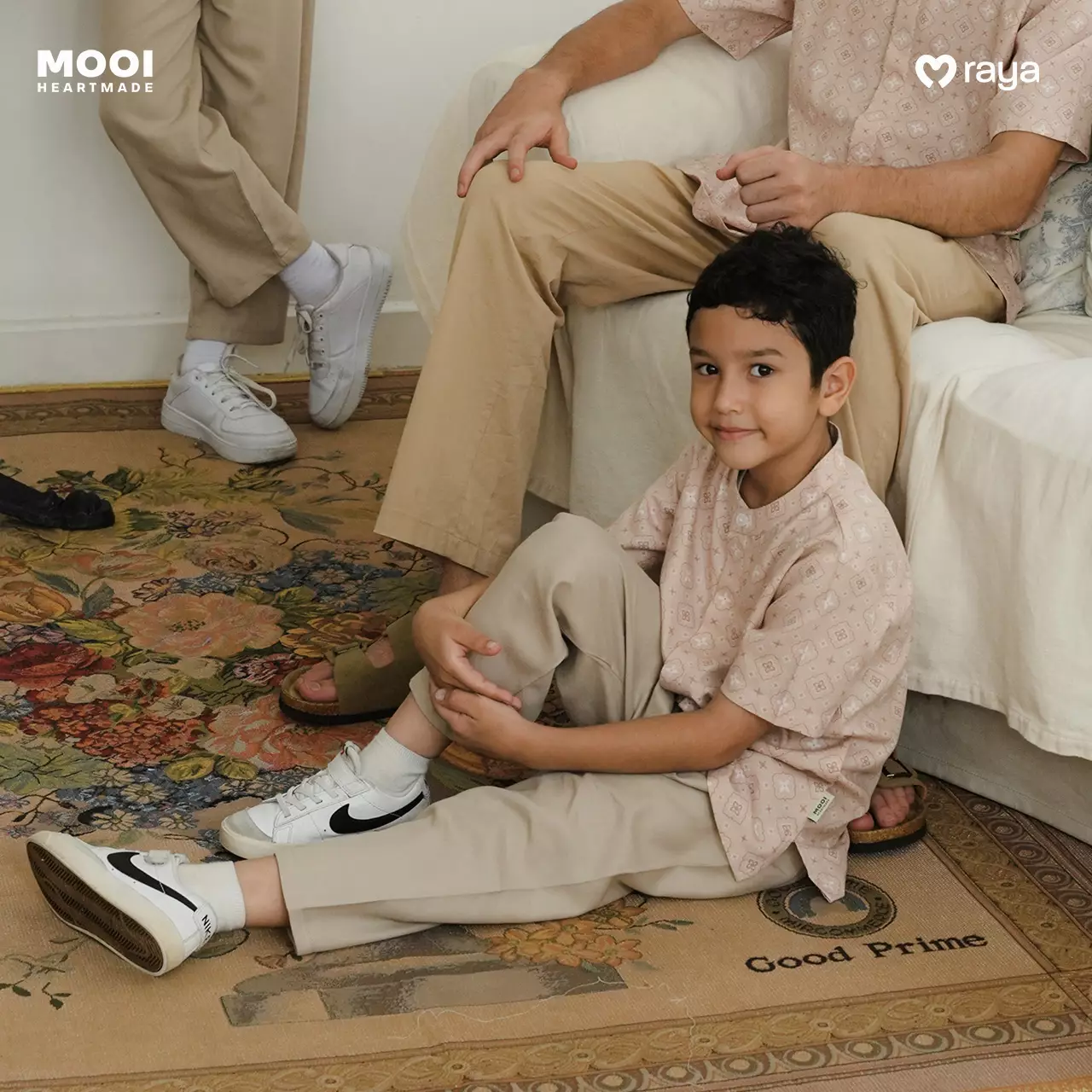 Mooi Zayyan Koko Set Setelan Koko Anak Raya Collection Sandya Series - Brown Beige