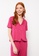 LC WAIKIKI pink Shirt Collar Pajamas Set 53808AAA47030DGS_3