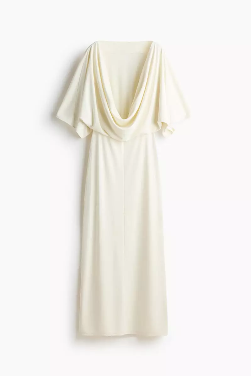 Draped maxi dress