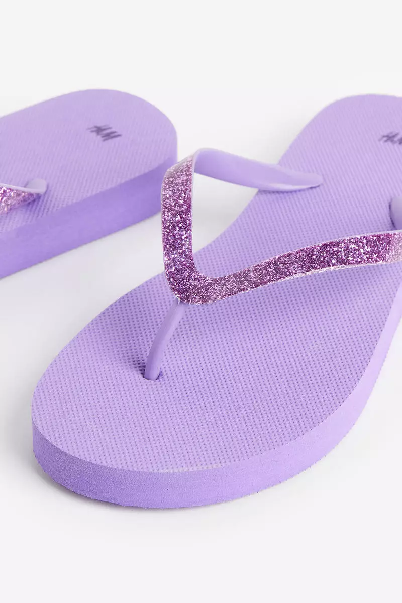 Purple deals flip flops