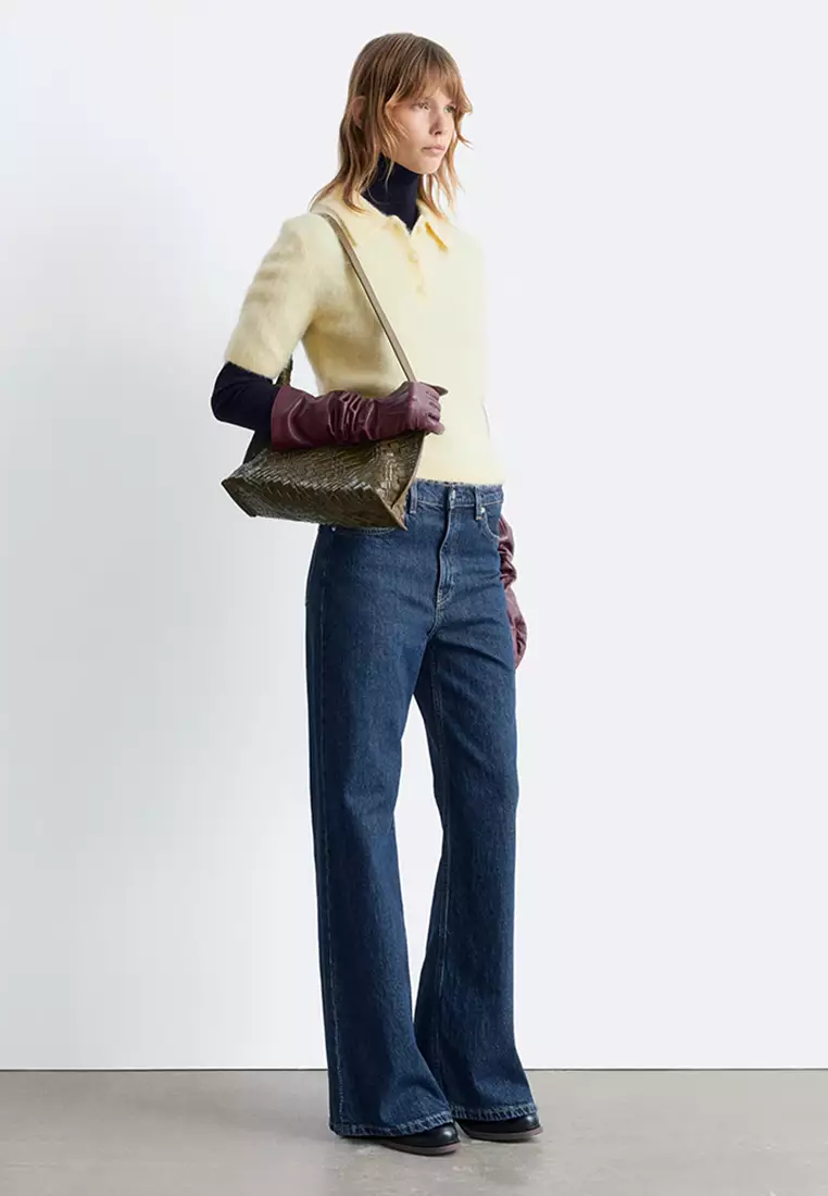 Brushed Knit Polo T-Shirt