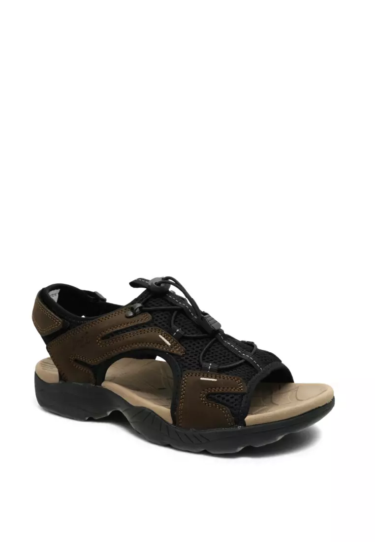 Men Slip On Faux Leather Classic Casual Sandals - 250441262