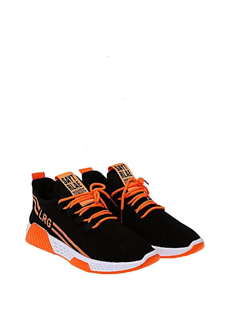Chayton Sepatu Olahraga Pria Sneakers Two Line Casual Material Cloth ORIGINAL - Orange