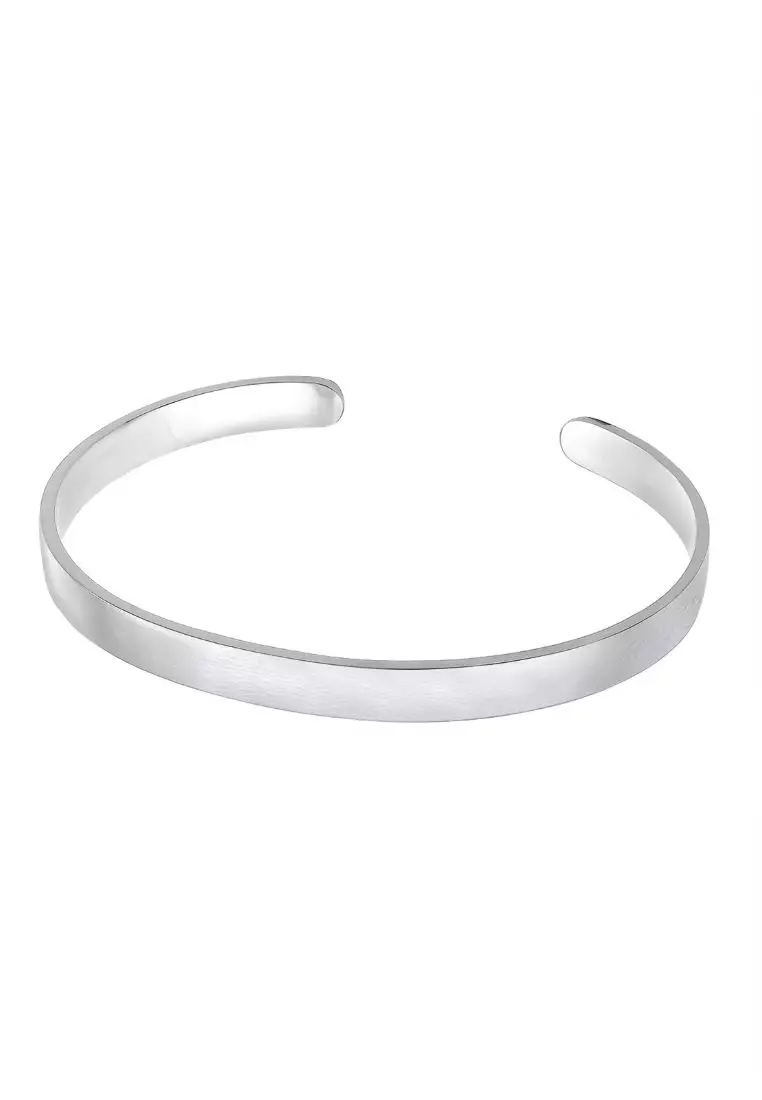 Bracelet Men Basic Matte 925 Sterling Silver