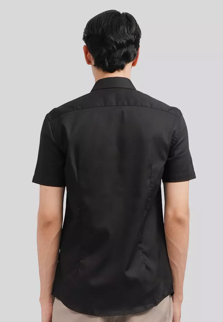 Slim Fit Short Sleeve Basic Shirt