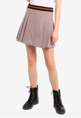Zalora checkered skirt clearance
