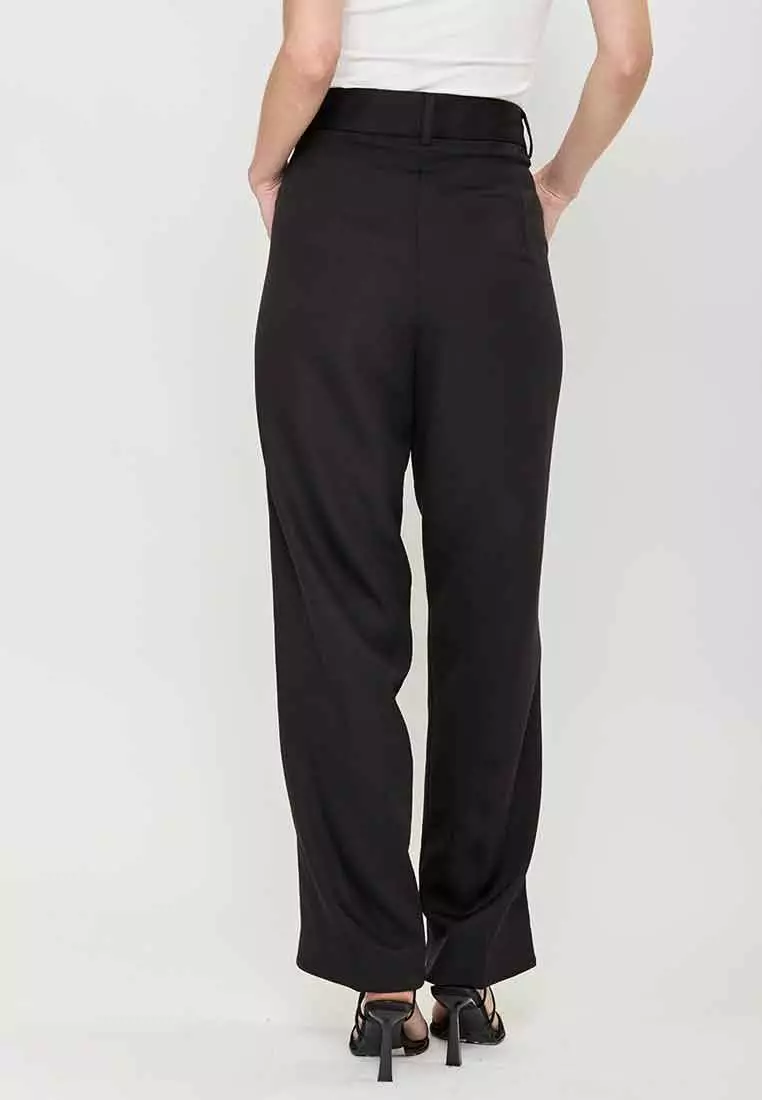 Eliza Jane Relaxed Fit Pants with Belt Loop