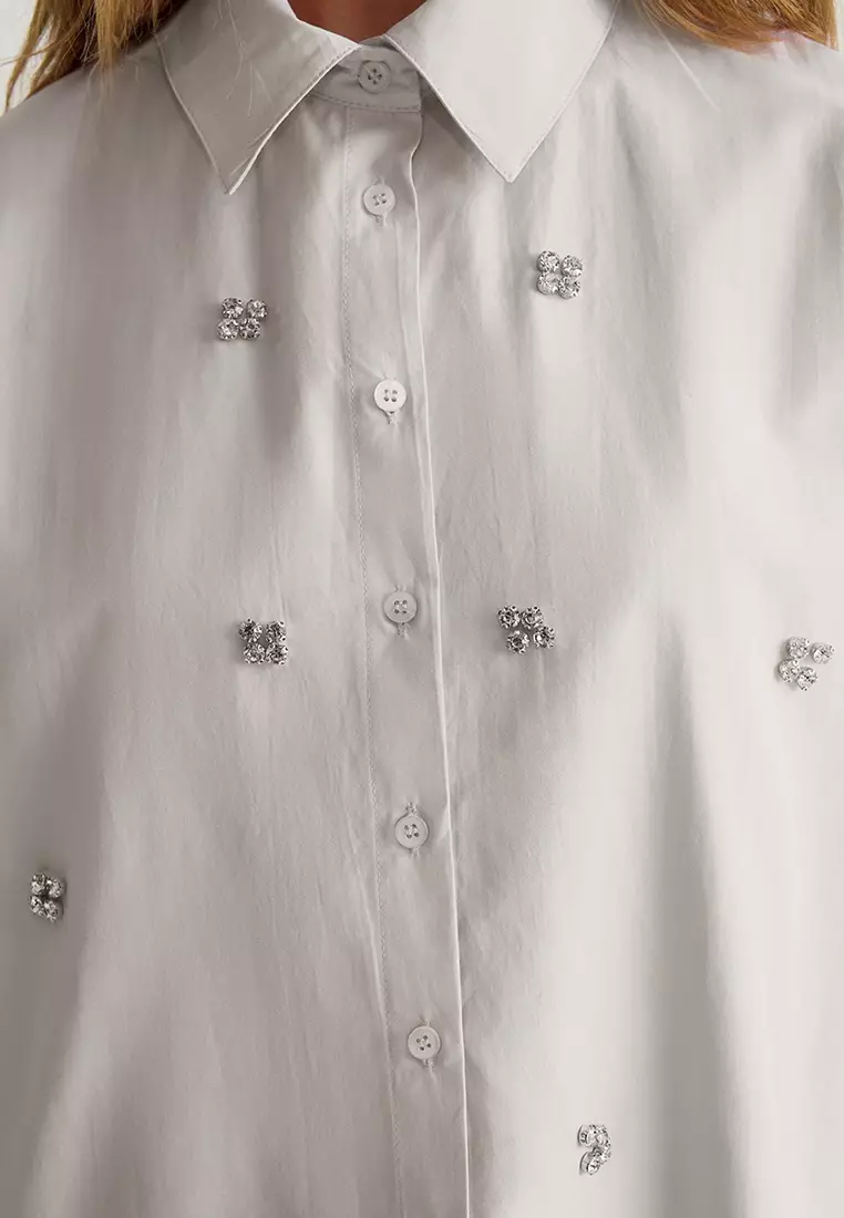 Stone Stone Accessories Detailed Woven Shirt Tctss25Tg00007