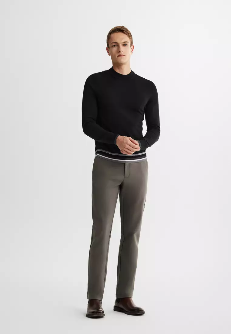 內搭高領精細純羊毛冷衫