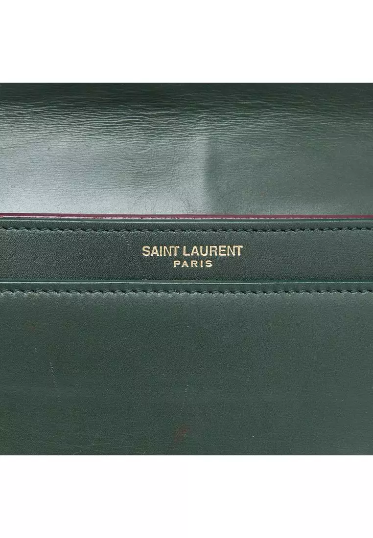 Pre-Loved Saint Laurent Smooth Calfskin Monogram Cassandra Clasp Bag