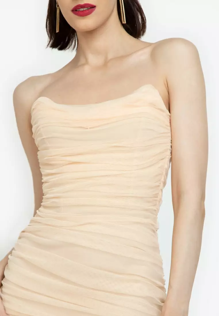 Esme Ruched Midi Dress