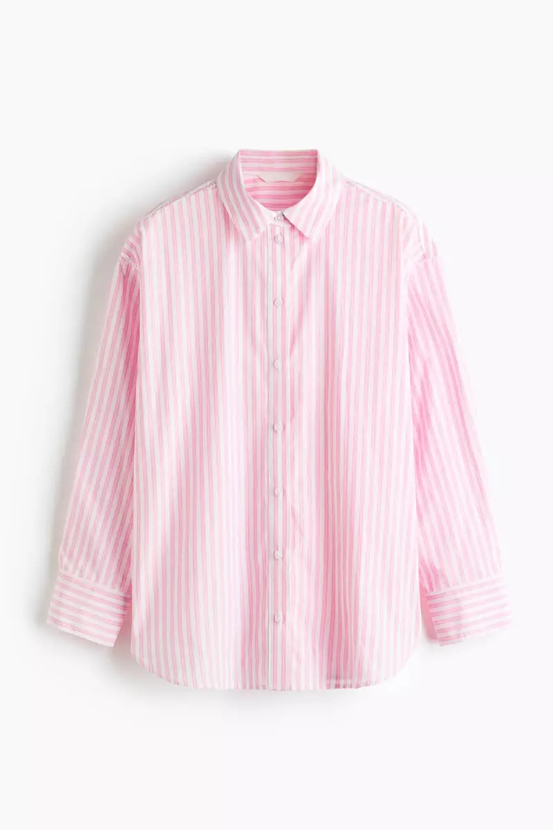 Oversized poplin shirt