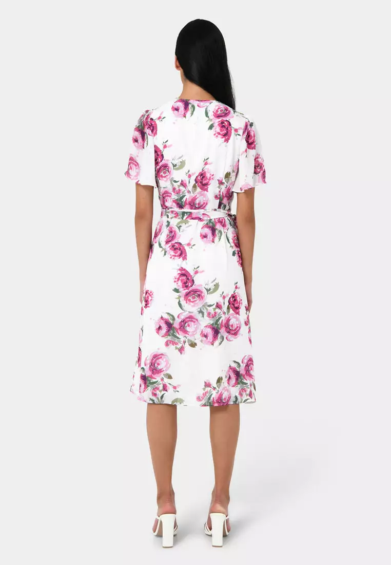 Andrea Floral Wrap Dress