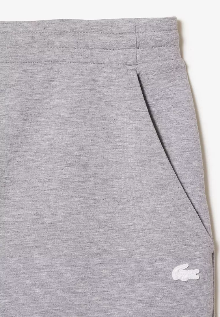 Men’s Slim Fit Heathered Cotton Blend Tracksuit Pants