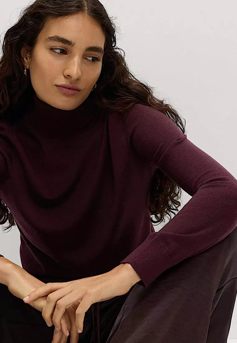 Pure Merino Wool Roll Neck Jumper