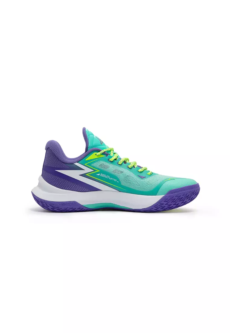 Light Up 1 Men’s Performance Basketball Shoes in Green/Dk.Purple (Light Up)