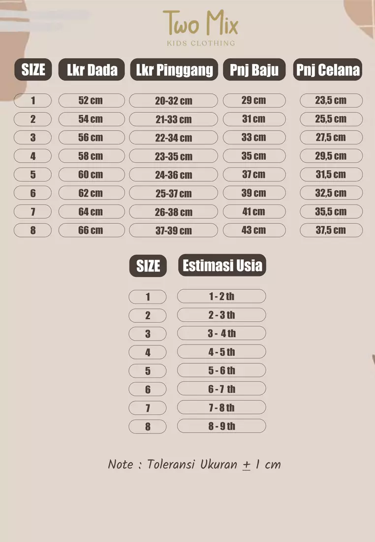 Two Mix Baju Anak Perempuan - Setelan Anak Cewek 1-8 Tahun 4351 - Ungu