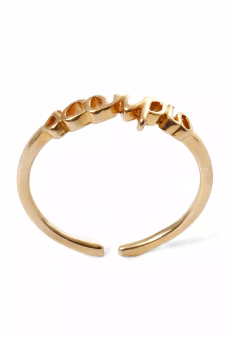 Ring Casual Rasi Bintang Perhiasan Aksesoris Fashion Wanita Gold - Scorpio